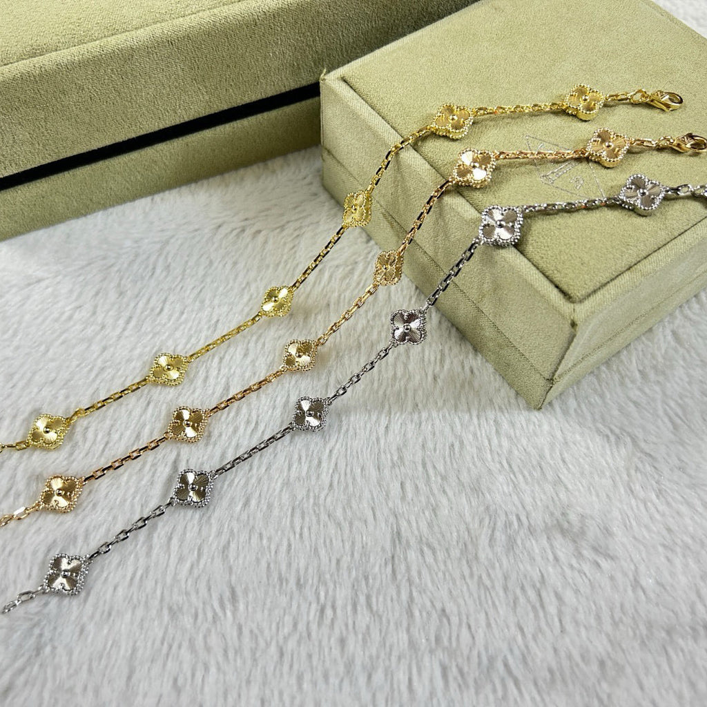 VCA CLOVER 6 MOTIF DIAMOND BRACELET