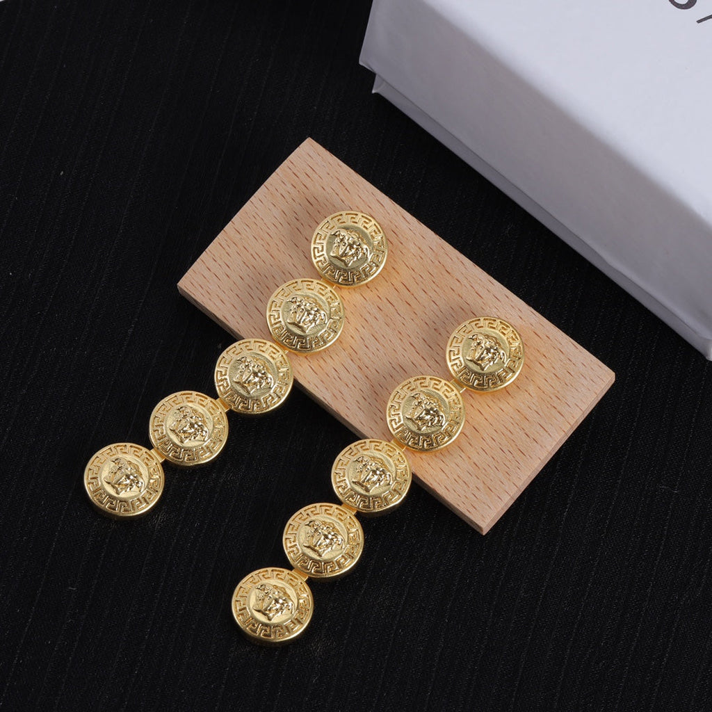 18K Long Earrings